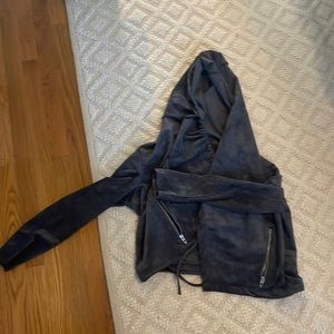 Blank NYC suede drapey jacket